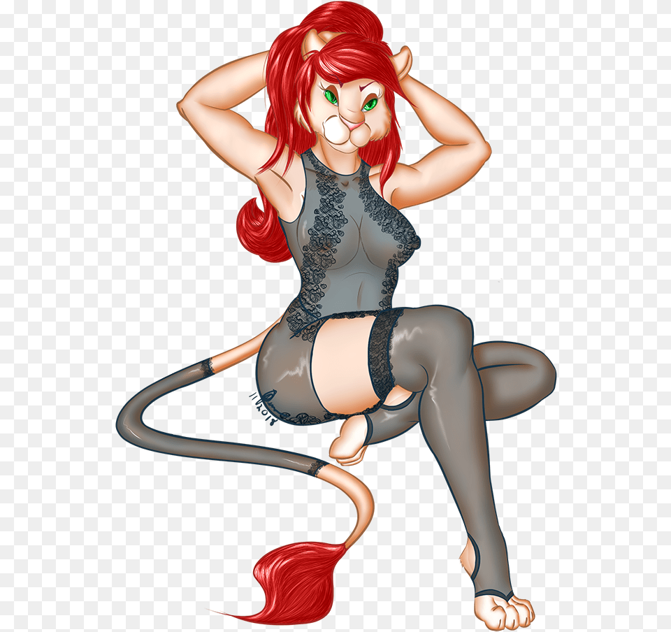 Cm Leona Pin Up Cartoon, Adult, Female, Person, Woman Png Image