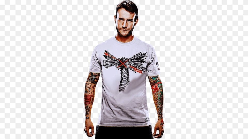 Cm Punk 2018, Clothing, Person, Skin, T-shirt Png Image