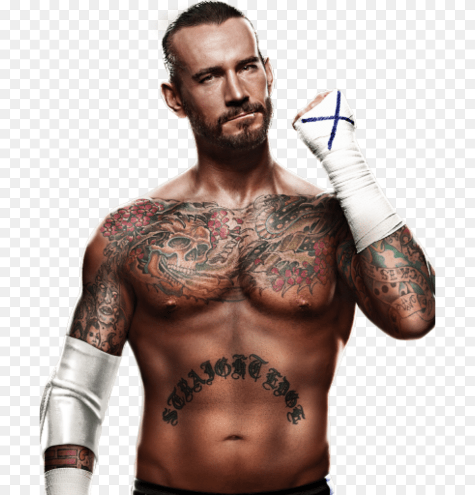 Cm Punk Amp Transparent Images Wwe Cm Punk, Person, Skin, Tattoo, Face Png