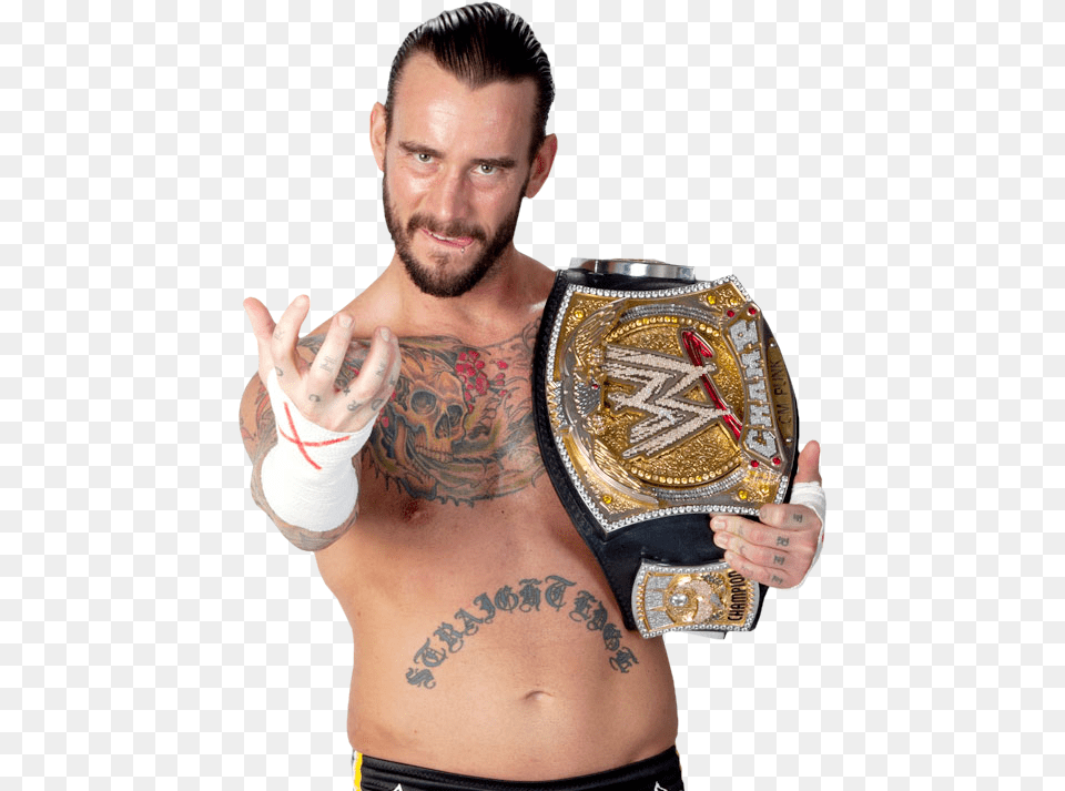 Cm Punk Clipart Cm Punk Wwe Champion 2015, Person, Skin, Tattoo, Arm Free Png Download