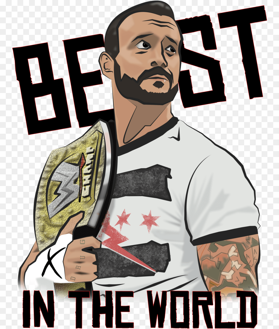 Cm Punk Punk Best In The World, Tattoo, T-shirt, Clothing, Skin Png