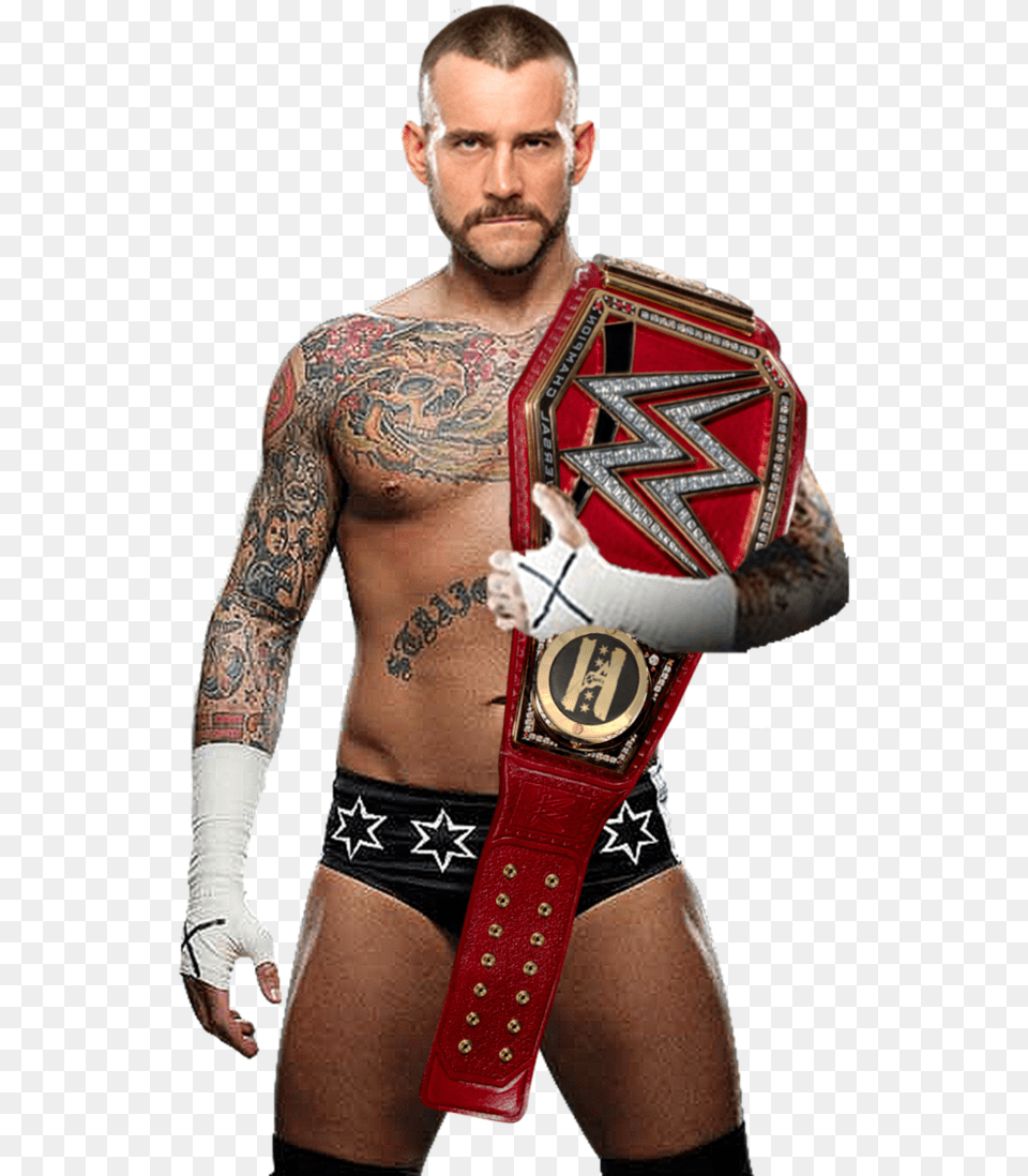 Cm Punk Wwe 2017, Tattoo, Skin, Person, Adult Free Png