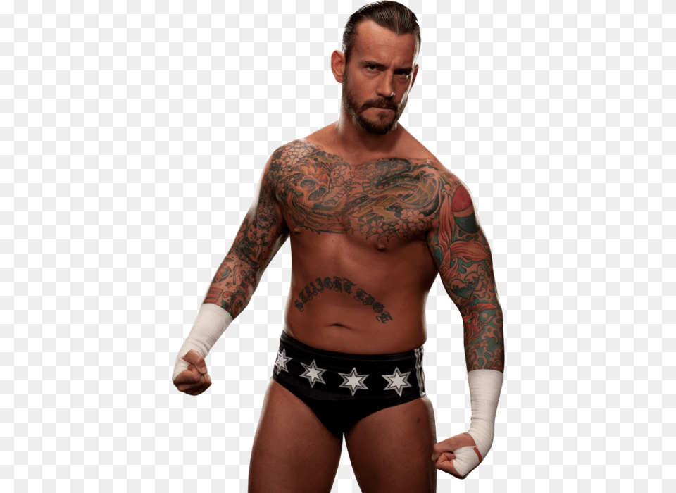 Cm Punk Wwe Champion 2011, Person, Skin, Tattoo Png