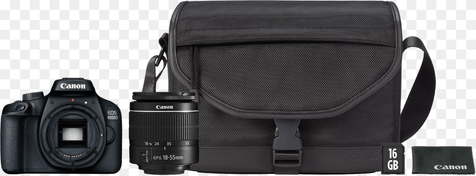 Cmara Fotogrfica Digital Rflex Canon Eos 4000d 18 Canon Eos, Camera, Electronics, Accessories, Bag Png