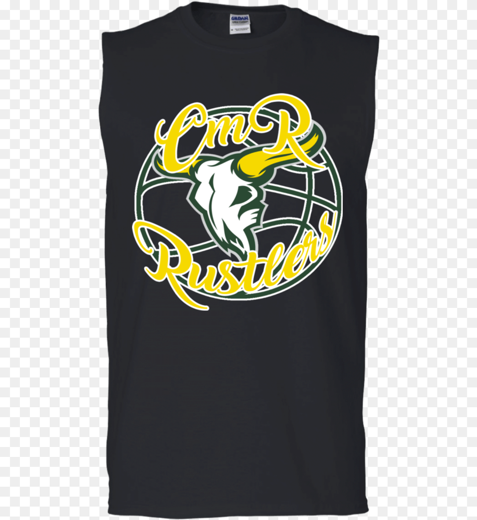 Cmr Rustlers Gildan Men39s Ultra Cotton Sleeveless T Shirt Active Tank, Clothing, T-shirt, Logo Free Png Download