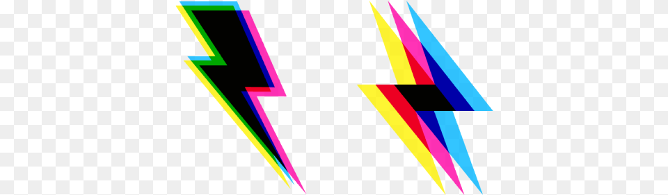 Cmyk Lightning Bolt Cursor U2013 Custom Browser Extension Graphic Design, Art, Graphics, Light Png Image