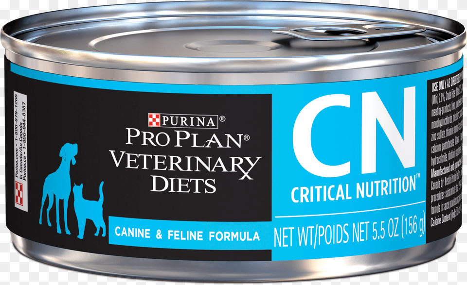 Cn Critical Nutrition Canine And Feline Formula Pro Plan Critical Nutrition, Aluminium, Tin, Can, Canned Goods Free Transparent Png