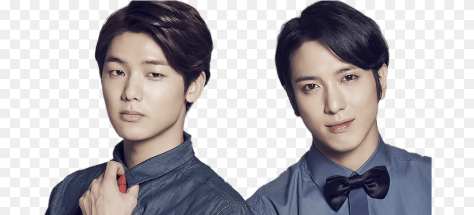 Cnblue Minhyuk And Yonghwa Posing For Fossil Fossil Inc Tom Kartsotis, Accessories, Tie, Formal Wear, Person Png Image