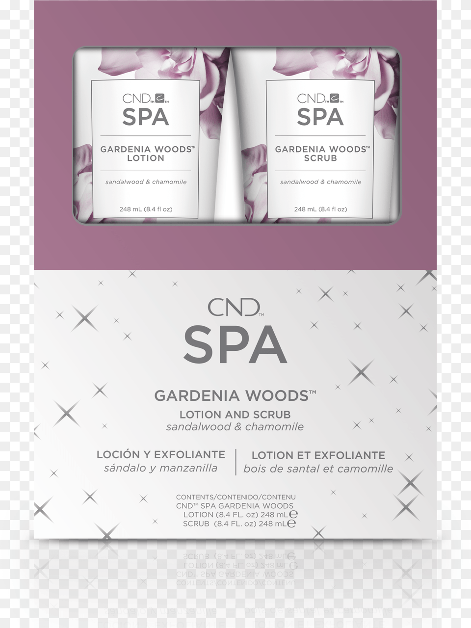 Cnd Spa Gardenia Woods Duo Set Bar Soap, Advertisement, Poster Png Image