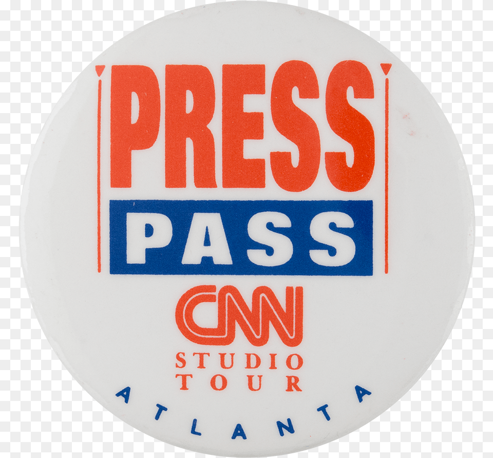 Cnn Press Pass Events Button Museum Press Badge Cnn, Logo, Symbol Png