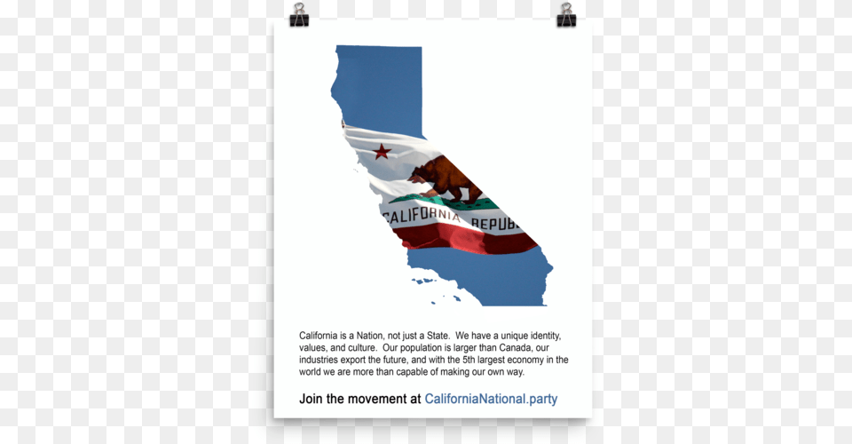 Cnp California Map And Flag Glossy Poster 3x5 Ft California Repub State Of Flag, Advertisement, Logo, Symbol, First Aid Free Transparent Png