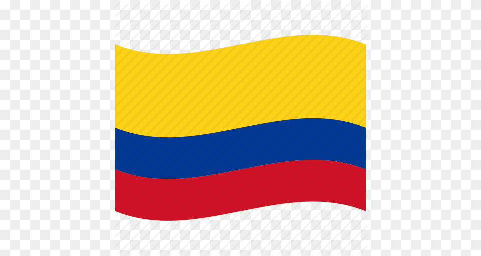 Co Colombia Flag Red Republic Waving Flag Yellow Icon, Colombia Flag Free Png Download