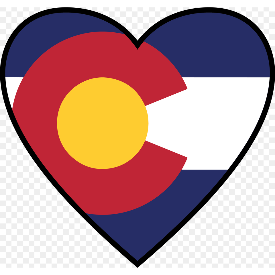 Co Colorado Flag In My Heart Stickerall Weather Premium Vinyl, Logo Free Png