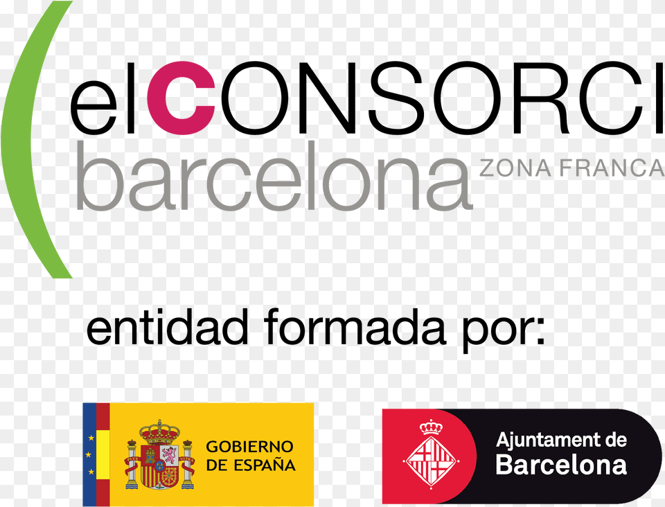 Co Funded By Consorci De La Zona Franca, Logo, Text Free Png Download