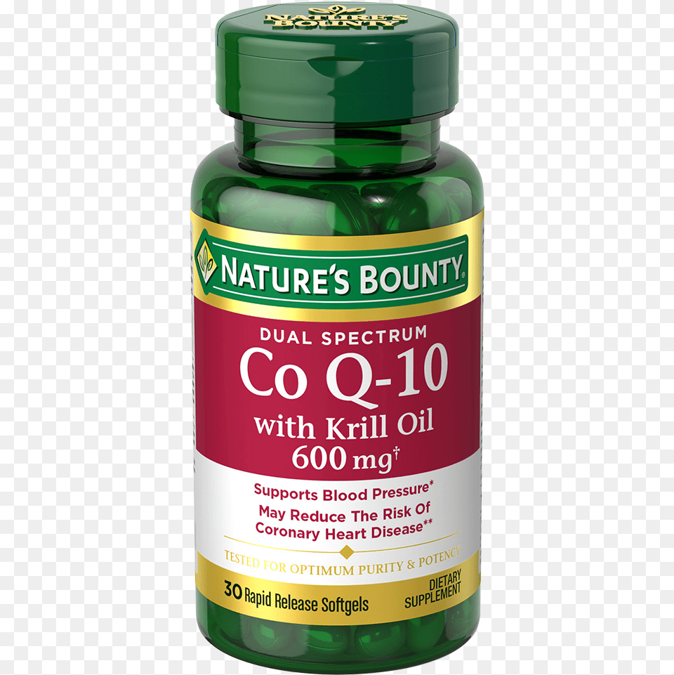 Co Q 10 Plus Krill Bodybuilding Supplement, Herbal, Herbs, Plant, Food Free Png Download