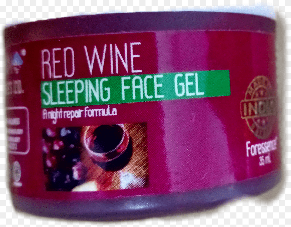 Co Red Wine Sleeping Face Gel, Aluminium, Can, Tin, Bottle Free Png Download