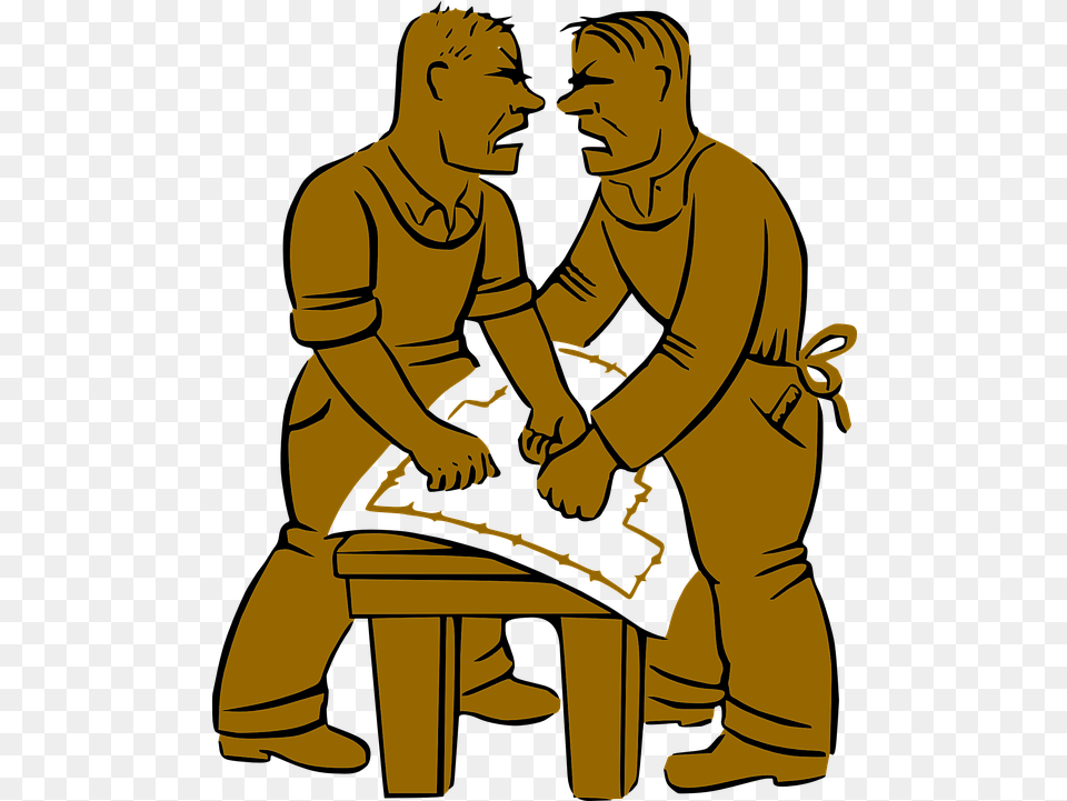 Co Workers Argument Argue Vector Graphic On Pixabay Two People Yelling At Each Other Clipart, Adult, Male, Man, Person Png Image