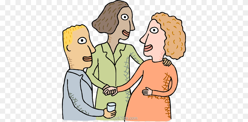 Co Workers Discussing Things Royalty Vector Clip Art, Baby, Person, Publication, Book Png