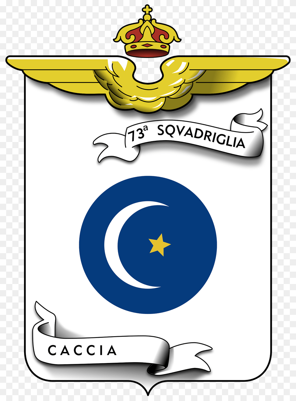 Coa 73 Squadriglia Caccia Clipart, Logo, Emblem, Symbol, Text Png Image