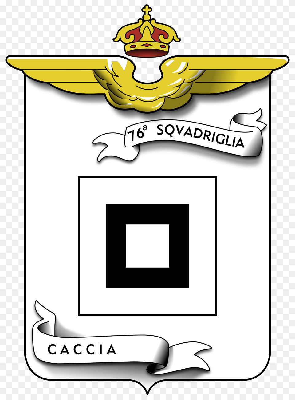 Coa 76 Squadriglia Caccia Clipart, Logo, Text, Emblem, Symbol Png Image