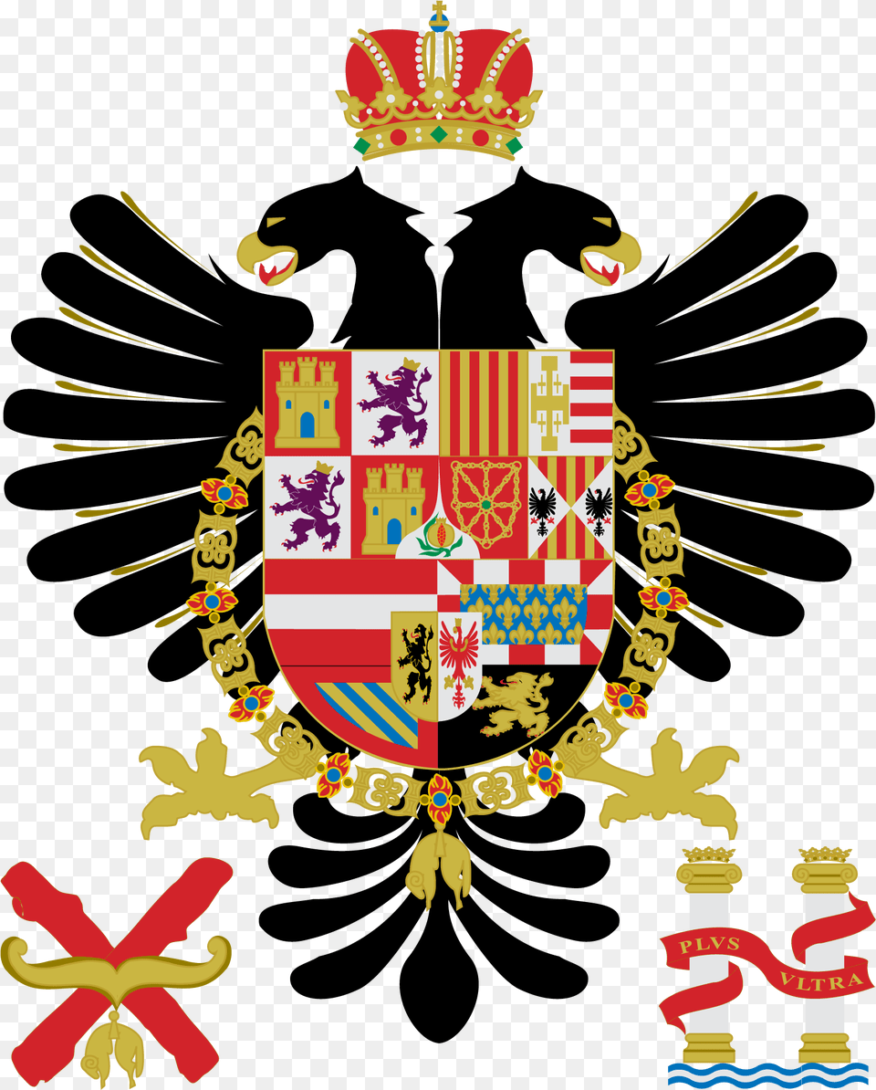 Coa Charles I Of Spain Coat Of Arms Of Spain, Emblem, Symbol, Adult, Bride Free Transparent Png