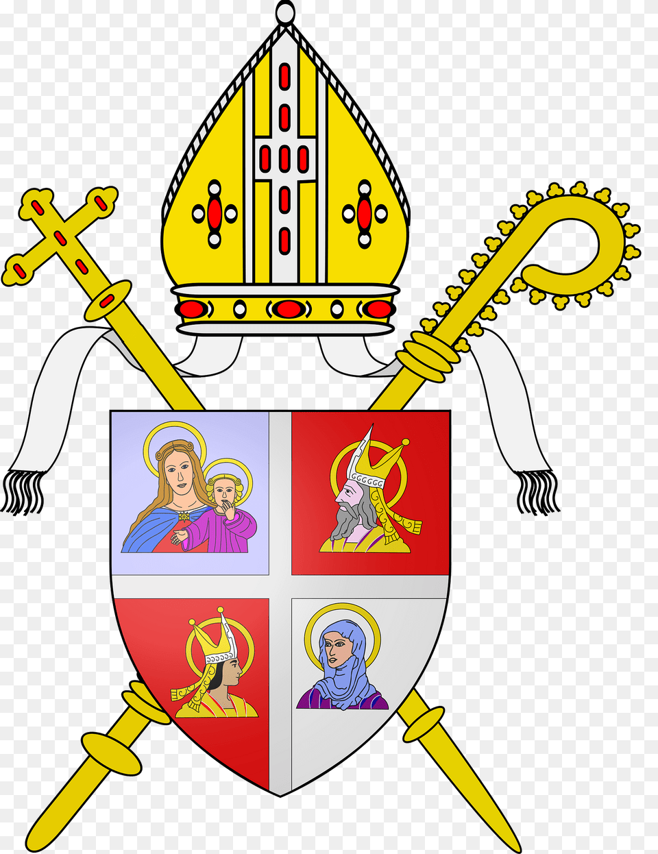 Coa Diocese Of Terni Narni Amelia Bishop Franco Gualdrini Clipart, Baby, Person, Armor, Adult Free Png Download