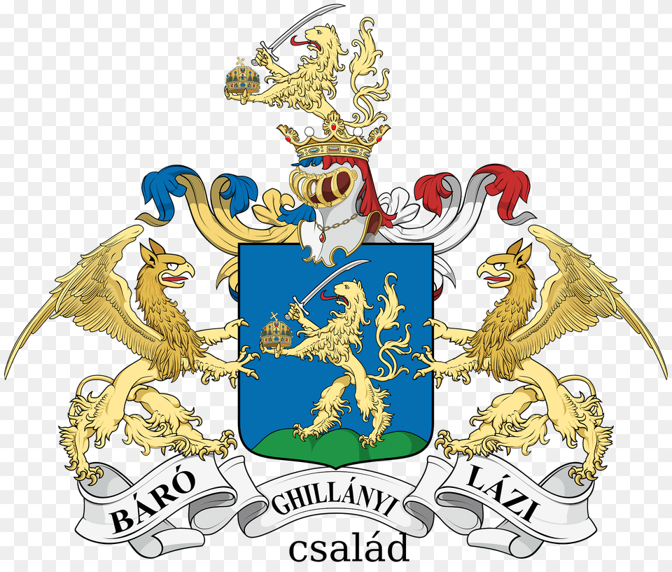 Coa Hungary Family Ghillnyi V2 Clipart, Dragon Png Image