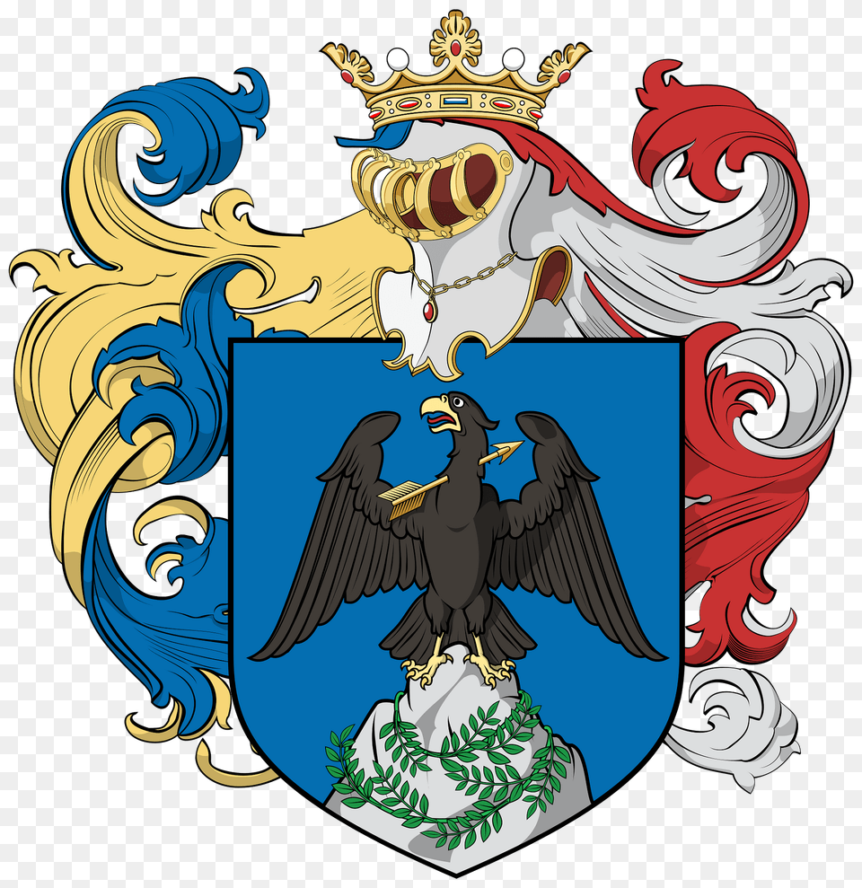 Coa Hungary Family Halsz Clipart, Emblem, Symbol, Animal, Bird Png Image