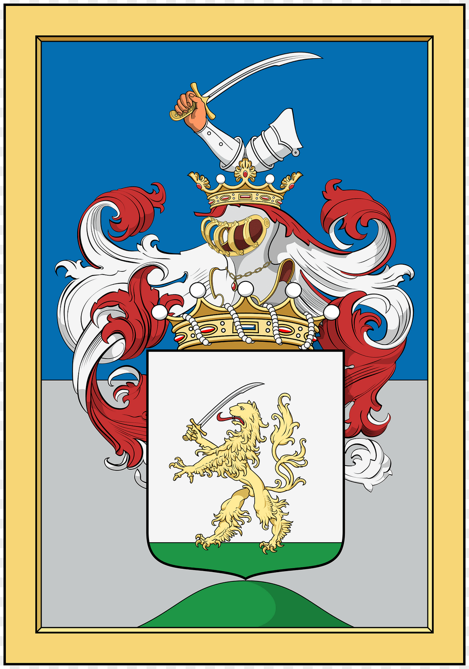 Coa Hungary Family Horvth 1803 Clipart, Sword, Weapon, Emblem, Symbol Png