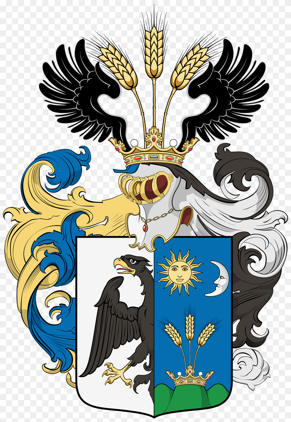 Coa Hungary Family Piller 1757 Clipart, Animal, Bird, Emblem, Symbol Png