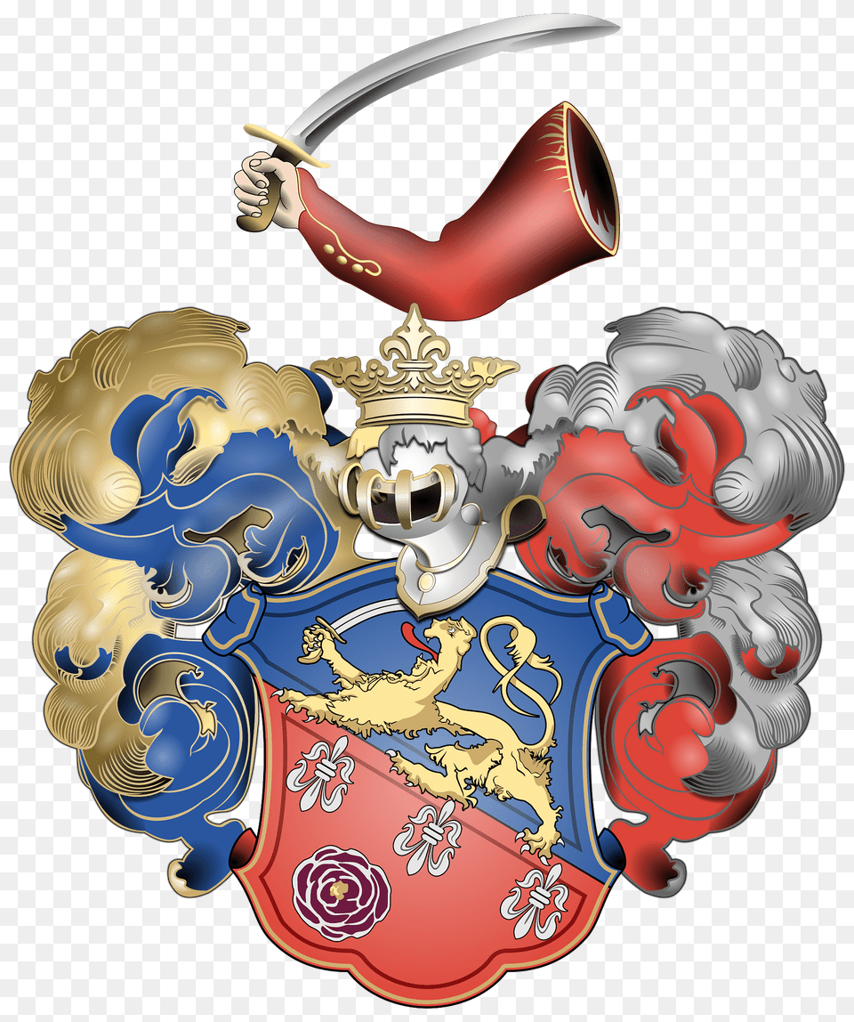 Coa Hungary Family Somogyi Shaded Single 1654 Clipart, Sword, Weapon Free Transparent Png