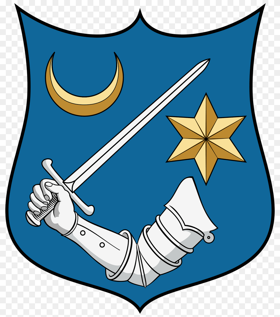 Coa Hungary Town Nagyvzsony Clipart, Weapon, Sword, Armor, Shark Free Png