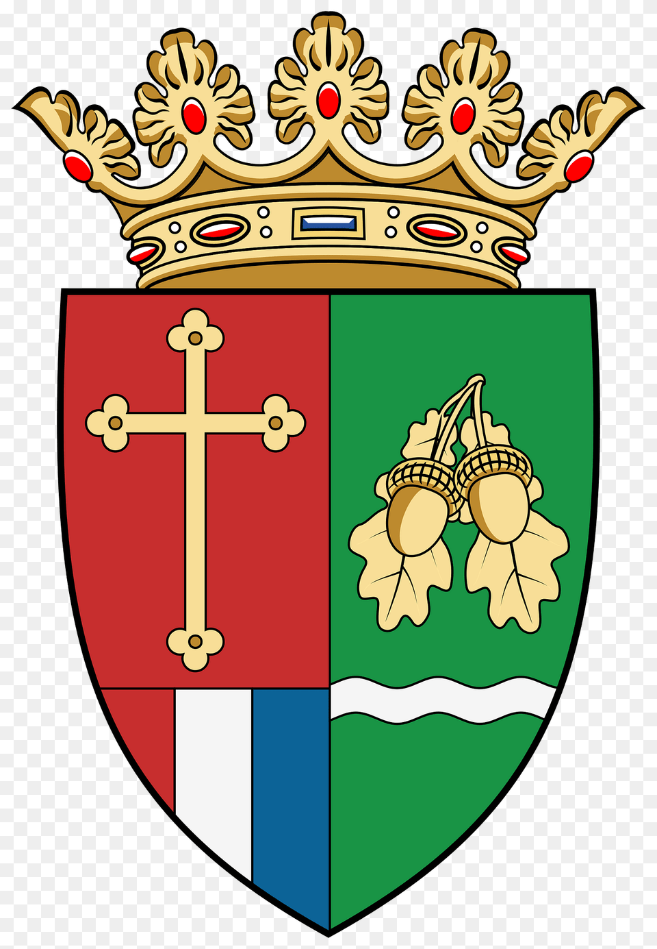 Coa Hungary Town Szuha Clipart, Armor, Cross, Symbol, Shield Free Png