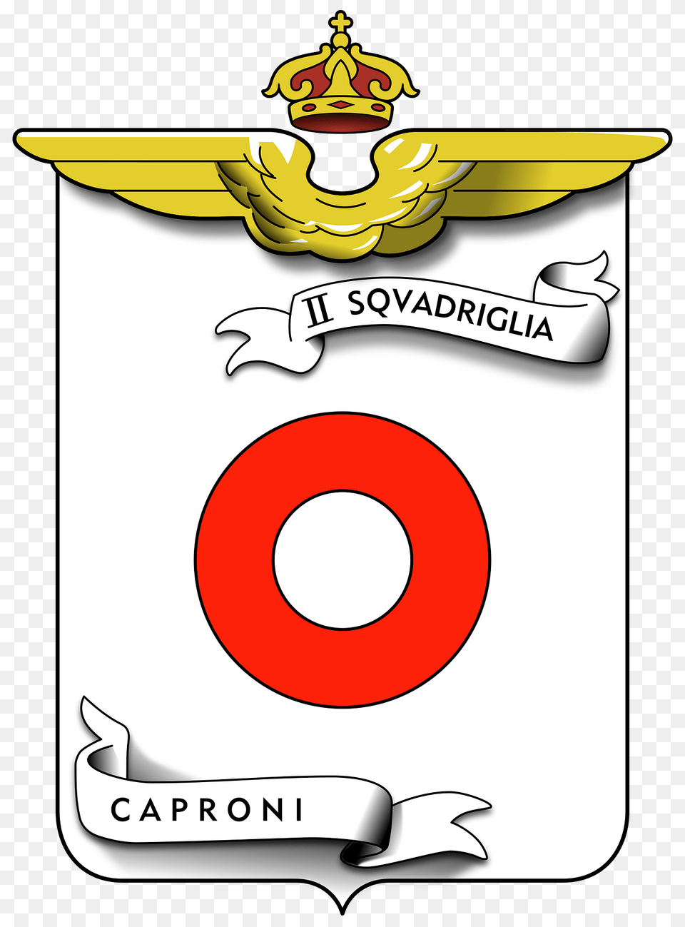 Coa Ii Squadriglia Caproni Clipart, Logo, Symbol, Text, Smoke Pipe Png Image
