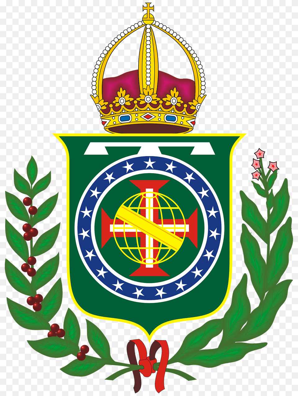 Coa Imperial Prince Of Brazil Alternative Clipart, Emblem, Symbol, Accessories Png Image