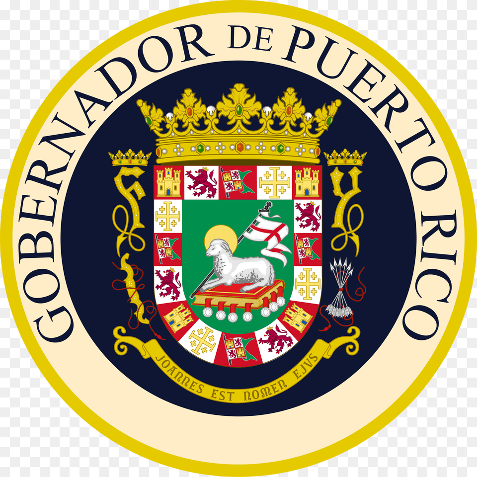 Coa Of Puerto Rico Shower Curtain, Logo, Badge, Symbol, Emblem Free Png Download