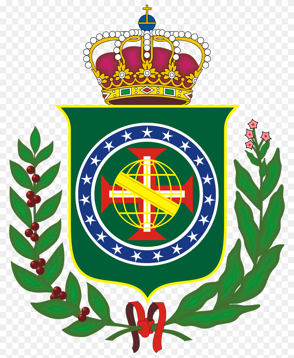 Coa Regent Prince Of Brazil Clipart, Emblem, Symbol, Dynamite, Weapon Png