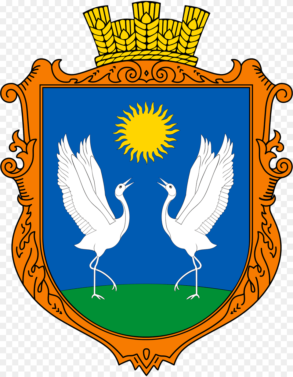 Coa Zhuravky Kirovskyi Krym Uht Clipart, Emblem, Symbol, Animal, Bird Free Transparent Png