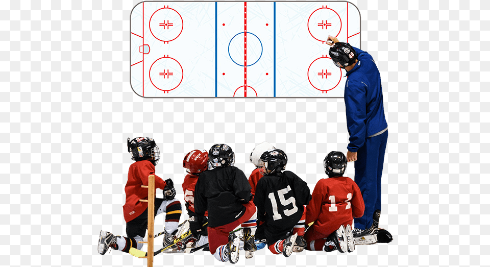 Coach Teach Hockey Player College Ice Hockey, Person, People, Helmet, Adult Free Transparent Png
