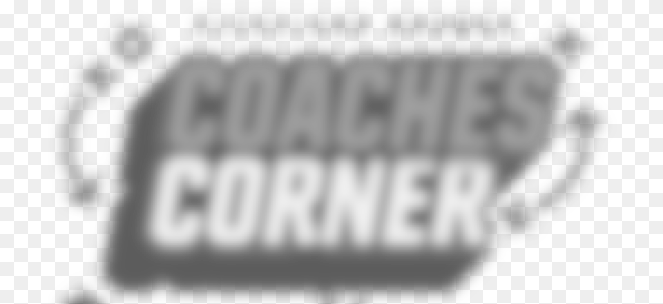 Coaches Corner Monochrome, Logo, Sticker, Text Free Png Download