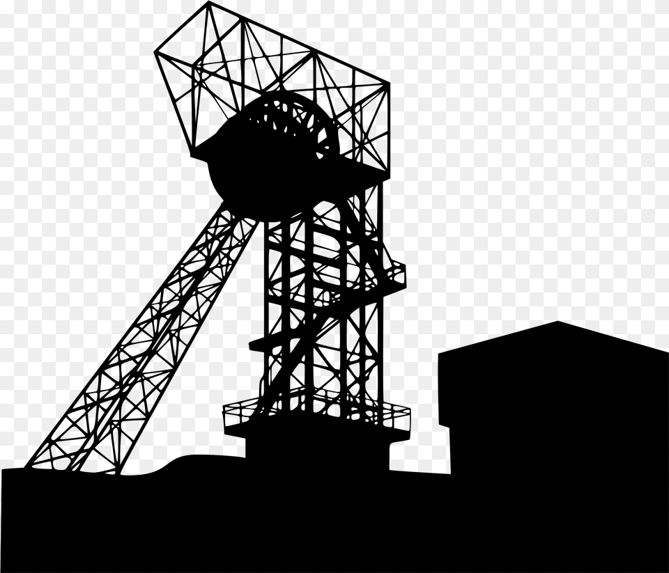 Coal Mine Clip Art, Gray Free Png