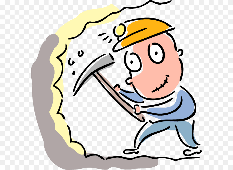 Coal Miner With Pickaxe, Baby, Face, Head, Person Png