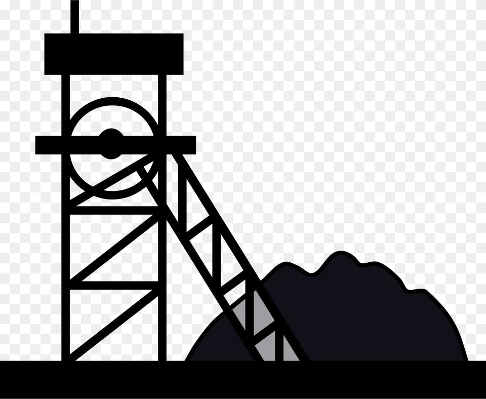 Coal Mining Clip Art Coal Mine Icon, Silhouette, Triangle, Nature, Night Free Png
