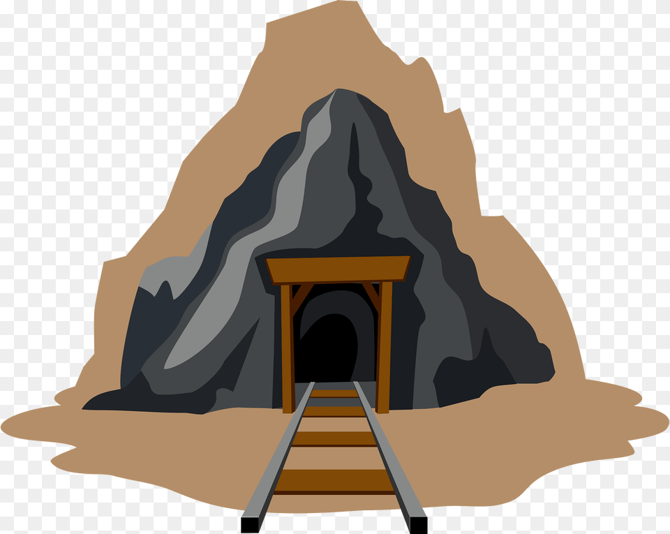 Coal Mining Clipart, Outdoors, Nature, Tunnel, Person Free Transparent Png
