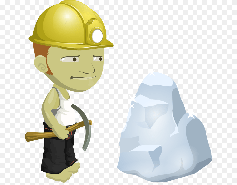 Coal Mining Gold Mining Mining Lamp Minero Dibujo Animado, Helmet, Clothing, Hardhat, Person Png