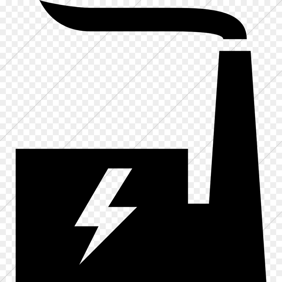 Coal Power Plant Icon, Gray Free Png Download
