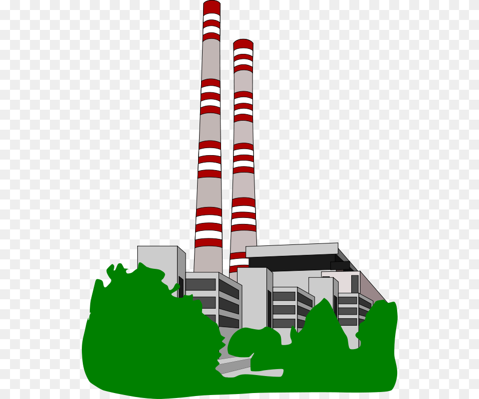 Coal Power Station Clip Art, Architecture, Building, Power Plant, Factory Png Image