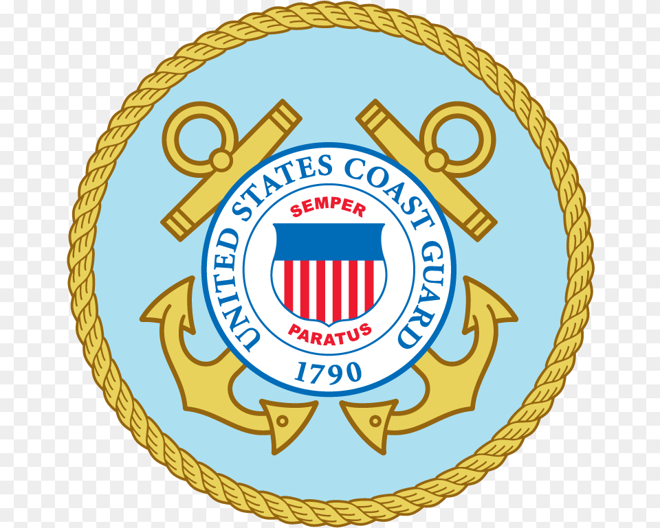 Coast Guard, Badge, Logo, Symbol, Cream Free Transparent Png