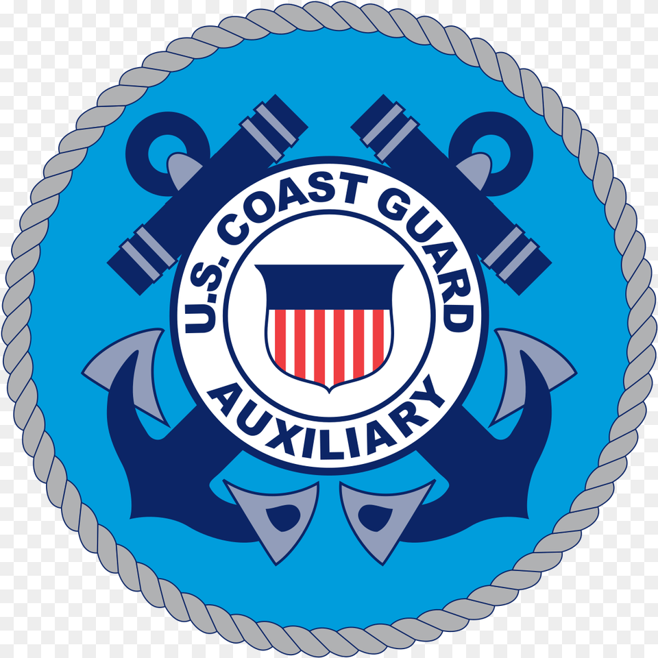 Coast Guard Aux Logo, Badge, Emblem, Symbol, Electronics Png Image