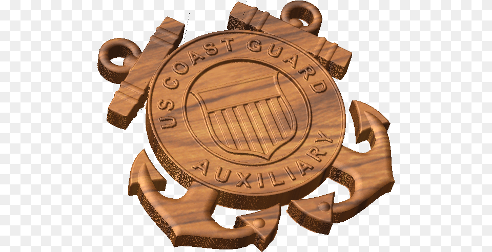 Coast Guard Auxiliary Emblem Style A Solid, Wristwatch, Logo, Symbol, Electronics Free Png Download